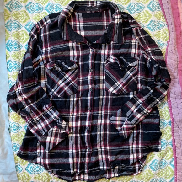 Sanctuary Boyfriend For Life Plaid Flannel Buttondown Shirt from Anthro - Picture 12 of 14